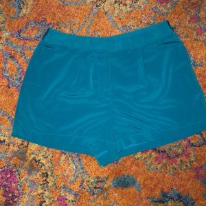 Teal high waisted dressy shorts